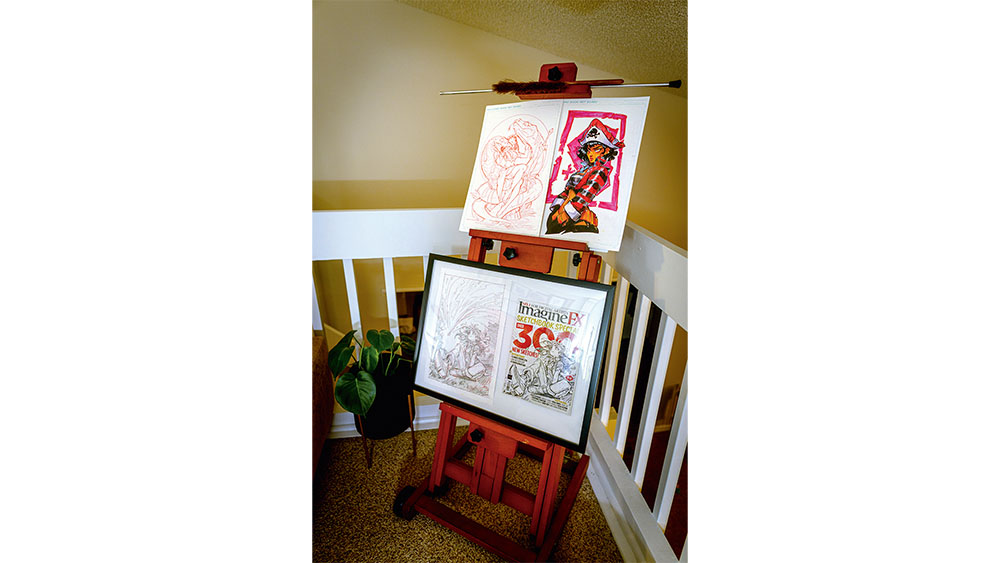 Geizi Guevara's art studio