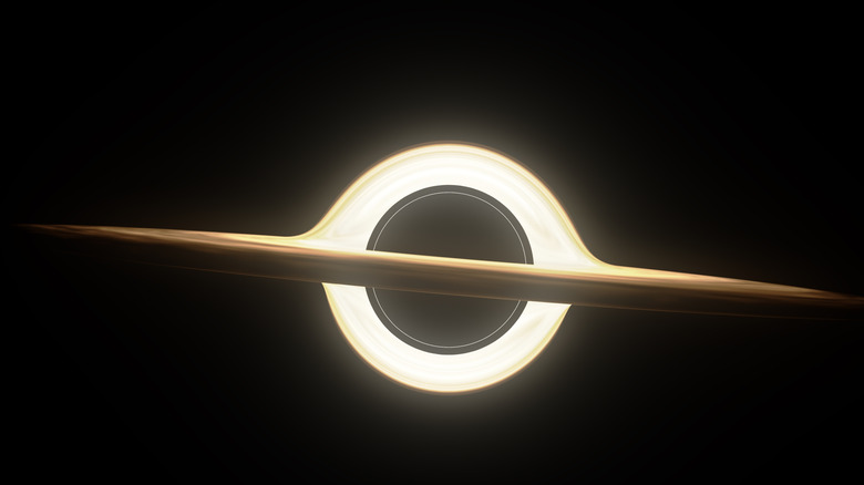 Supermassive black hole surrounded by accretion disk