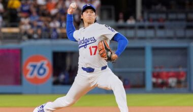 Phillies beat Dodgers despite Ohtani's five hitless innings, 50th home run