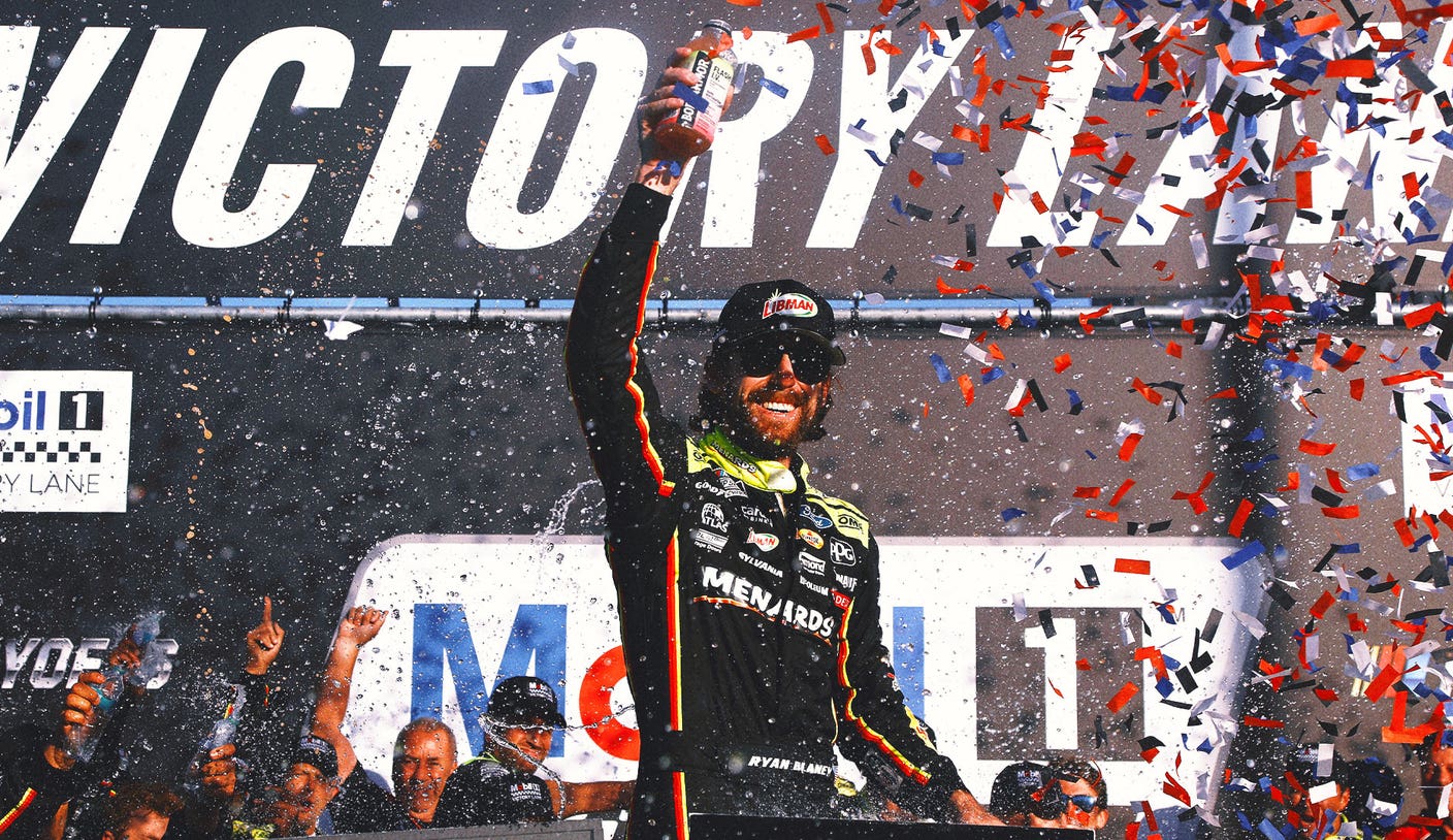 Ryan Blaney Won't Relax After Loudon Win Vaults Him to Next Playoff Round