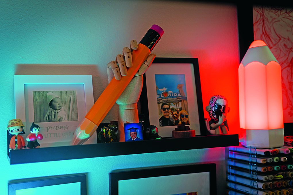 Geizi Guevara's art studio