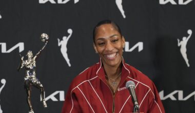 Las Vegas Aces star A'ja Wilson makes WNBA history with fourth MVP award