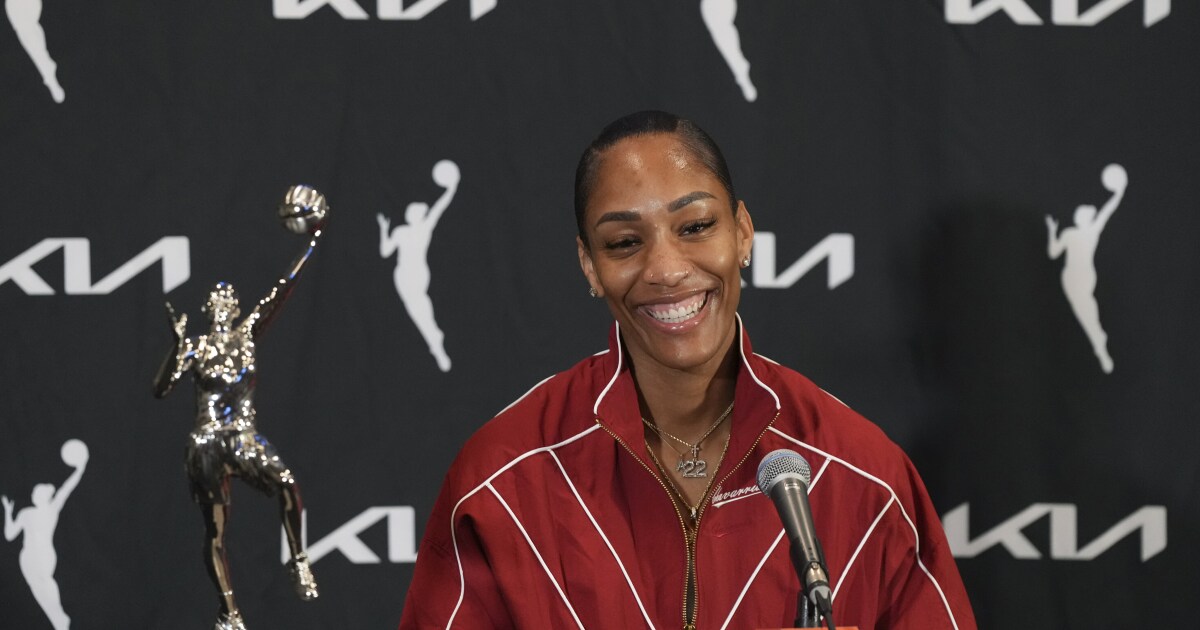 Las Vegas Aces star A'ja Wilson makes WNBA history with fourth MVP award