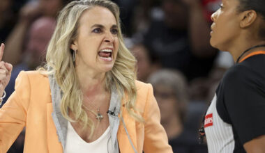 Aces' Hammon slams officiating after physical win over Fever