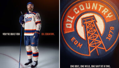 Oilers unveil new tan 3rd jerseys for this season 