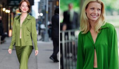 Emma Stone Wore Gwyneth Paltrow’s ‘90s Green Skirt