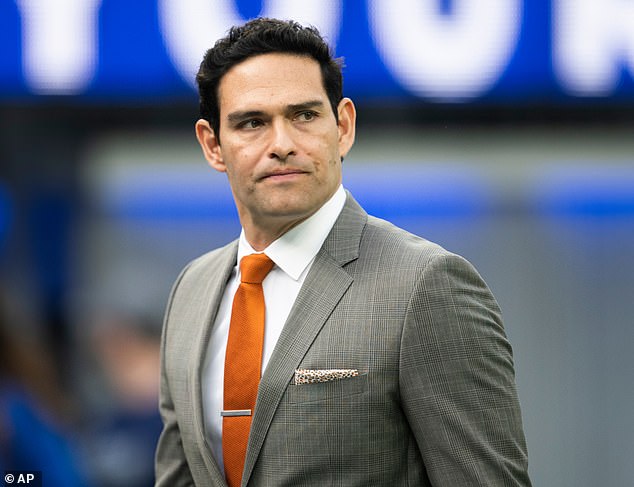 The quarterback was in Indianapolis to call Sunday's NFL game between the Colts and Raiders