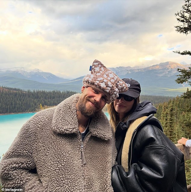 Justin and his wife as they vacation in nature last week
