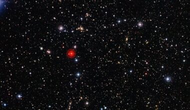 Galactic superclusters, like Abell 901/902, located a little over two billion light-years from Earth, represent some of the largest structures in the universe (Credit : ESO)