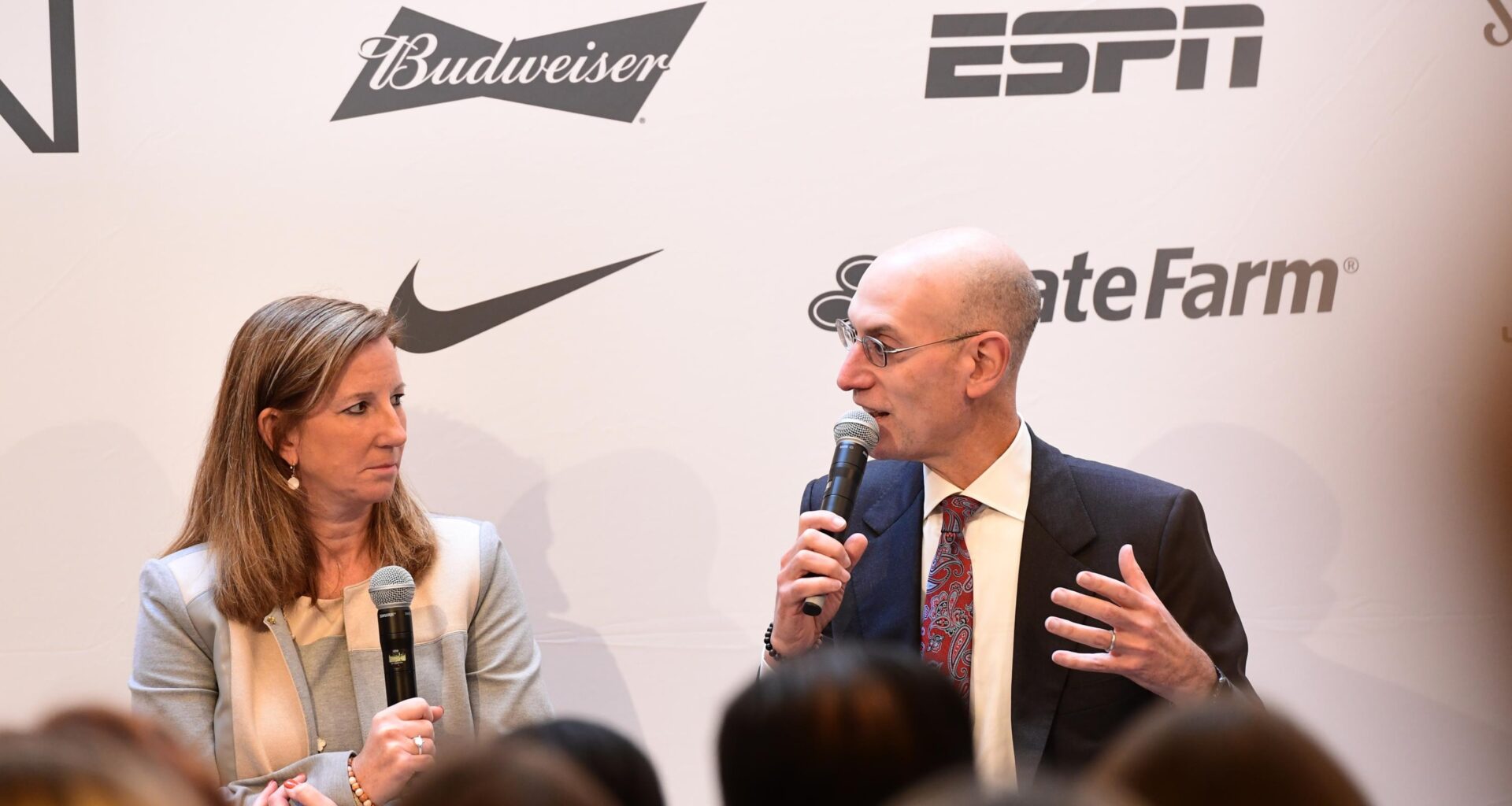 NBA's Adam Silver Praises Cathy Engelbert, Says WNBA Experiencing 'Growing Pains'