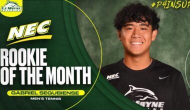 GABRIEL SEGUBIENSE NAMED NEC MEN’S TENNIS ROOKIE OF THE MONTH