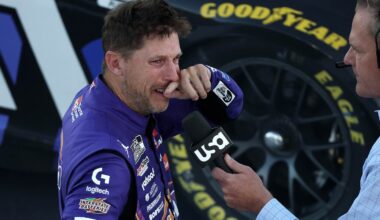 Denny Hamlin charges to win at Las Vegas and into the Championship 4 with 60th victory