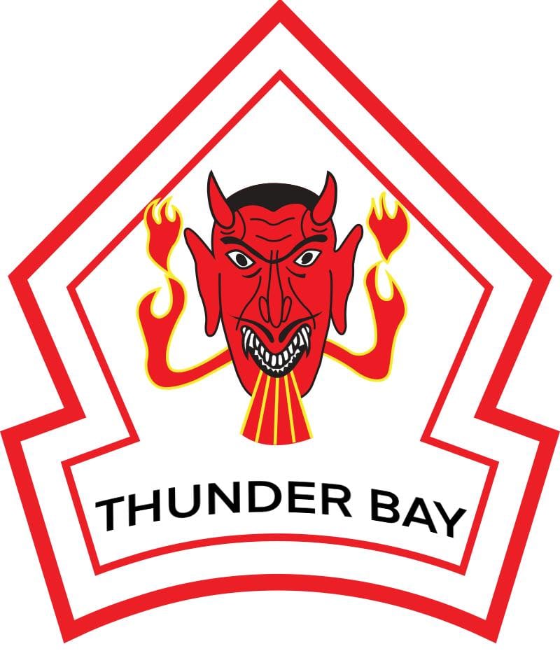Satan's Choice logo with Thunder Bay written underneath.