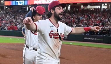 Guardians re-sign catcher Austin Hedges to one-year contract