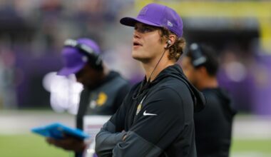 J.J. McCarthy's status iffy as Vikings QB says ankle not 100%