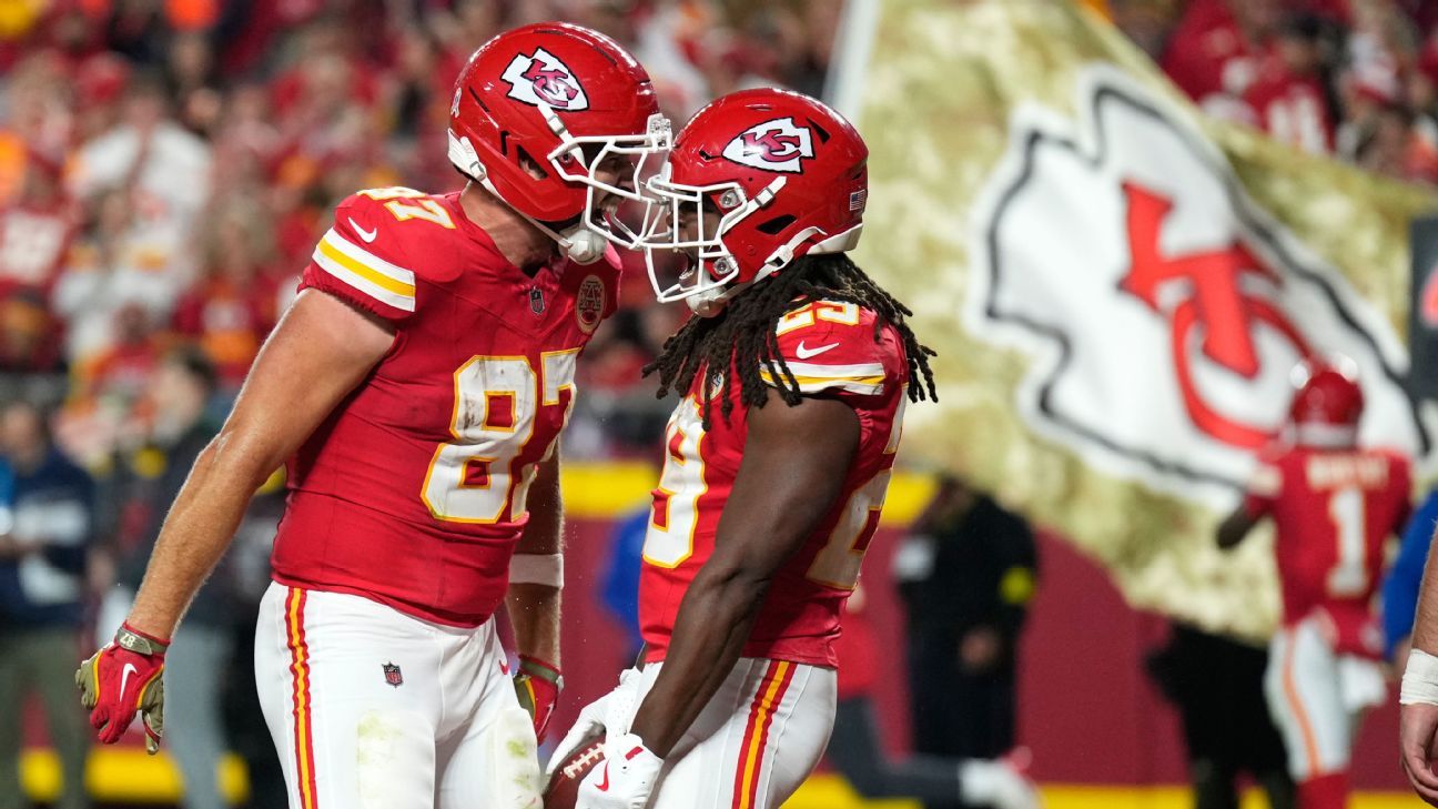 Patrick Mahomes, Travis Kelce lead Chiefs to win over Commanders
