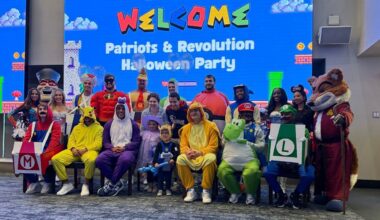 Patriots QB Drake Maye, teammates hold Halloween party for cancer patients