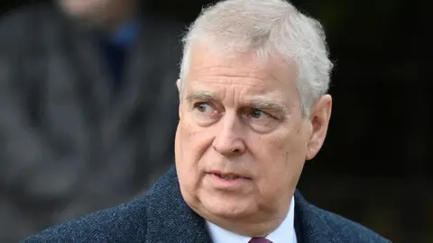 Getty Images Prince Andrew head and shoulders