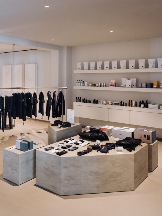 The on-site shop at Animo studios, Brussels