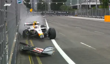 SINGAPORE, SINGAPORE - OCTOBER 02: Oscar Piastri of Australia and McLaren talks to the media during