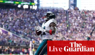 NFL week seven: Vikings v Eagles, Chiefs v Raiders and more after Rams rout Jaguars – live | NFL