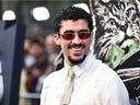 Benito Antonio Martinez Ocasio (aka Bad Bunny) attends the premiere of 