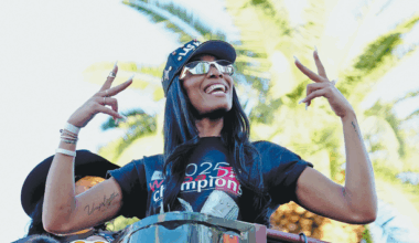 Three of a kind: Aces celebrate latest WNBA title with Las Vegas parade