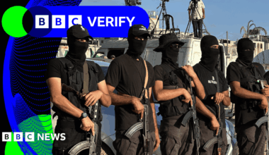BBC Verify Live: Video shows execution in Gaza City as armed groups vie for control