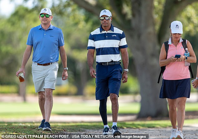 Despite not playing, Woods has been seen at his son Charlie's tournaments in recent months