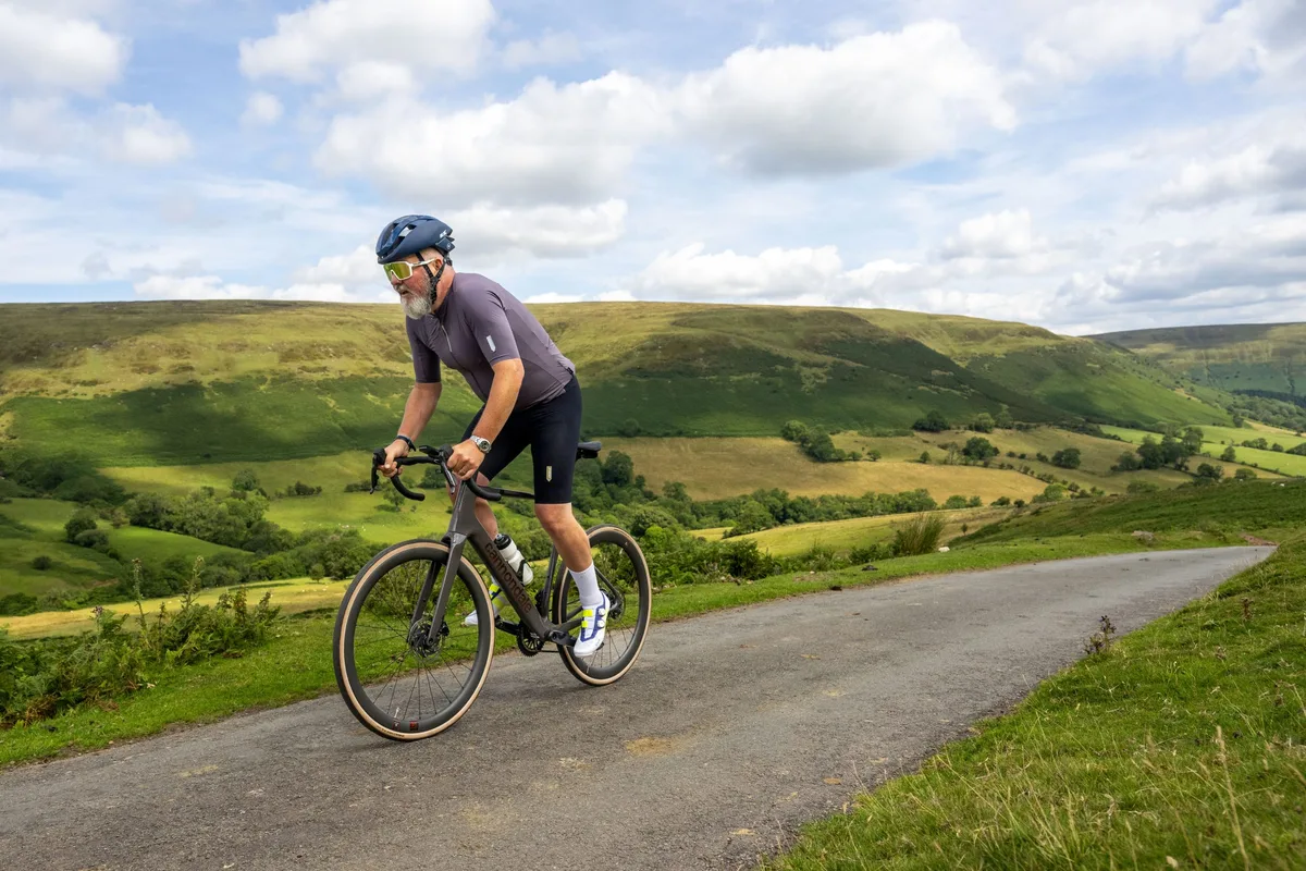 Warren Rossiter riding the Cannondale Synapse for Bike of the Year 2025