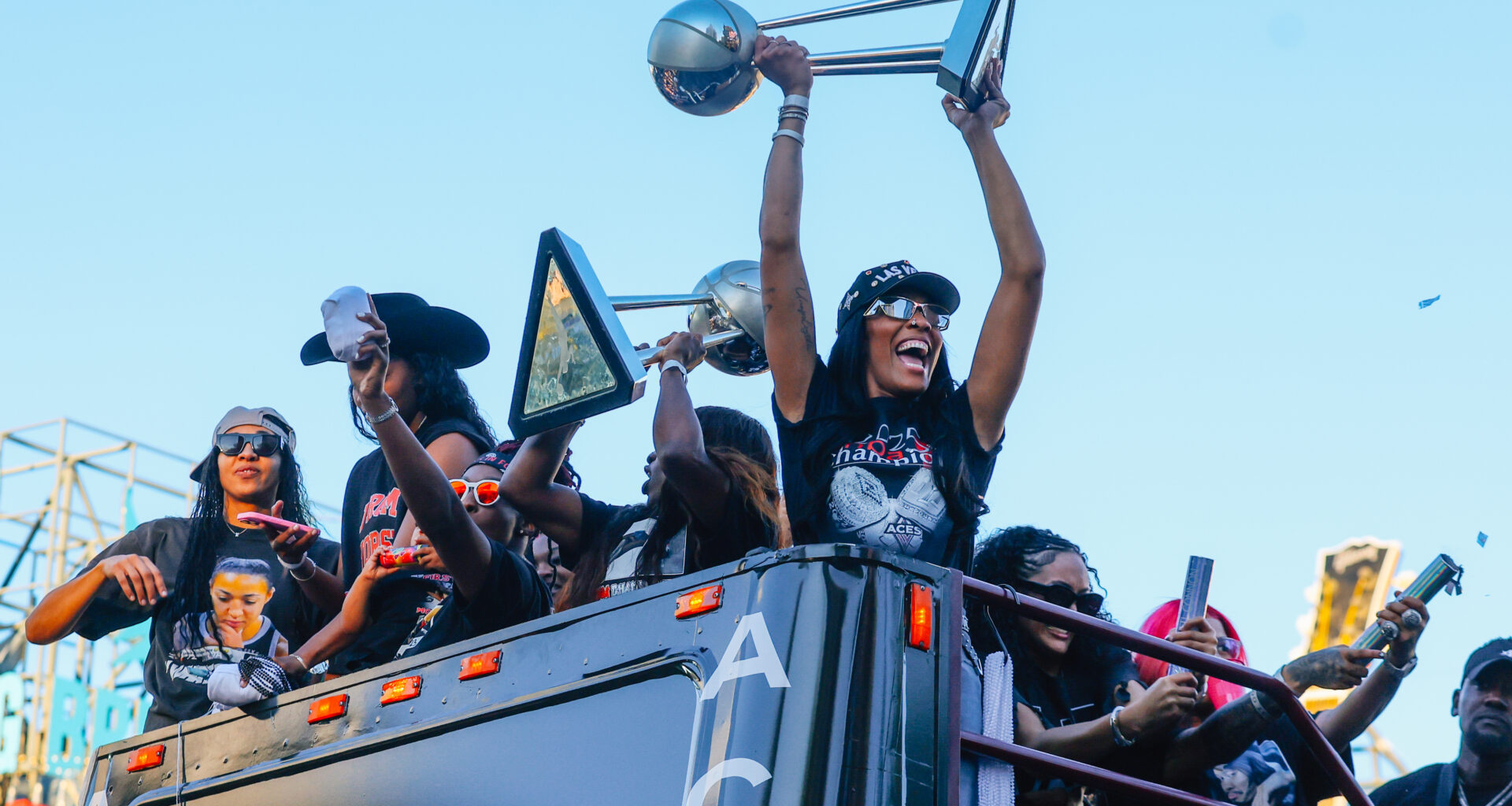 Aces celebrate WNBA championship with parade on Las Vegas Strip | Aces