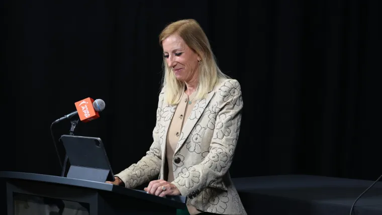 Cathy Engelbert press conference: WNBA Commissioner says there were 'inaccuracies' in Napheesa Collier's exit interview image