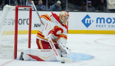 Flames Takeaways: Cooley solid, offence struggles in loss to Mammoth