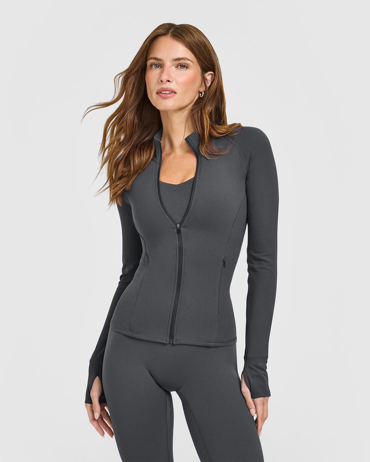 Softmotion&trade; Jacket With White Logo | Coal