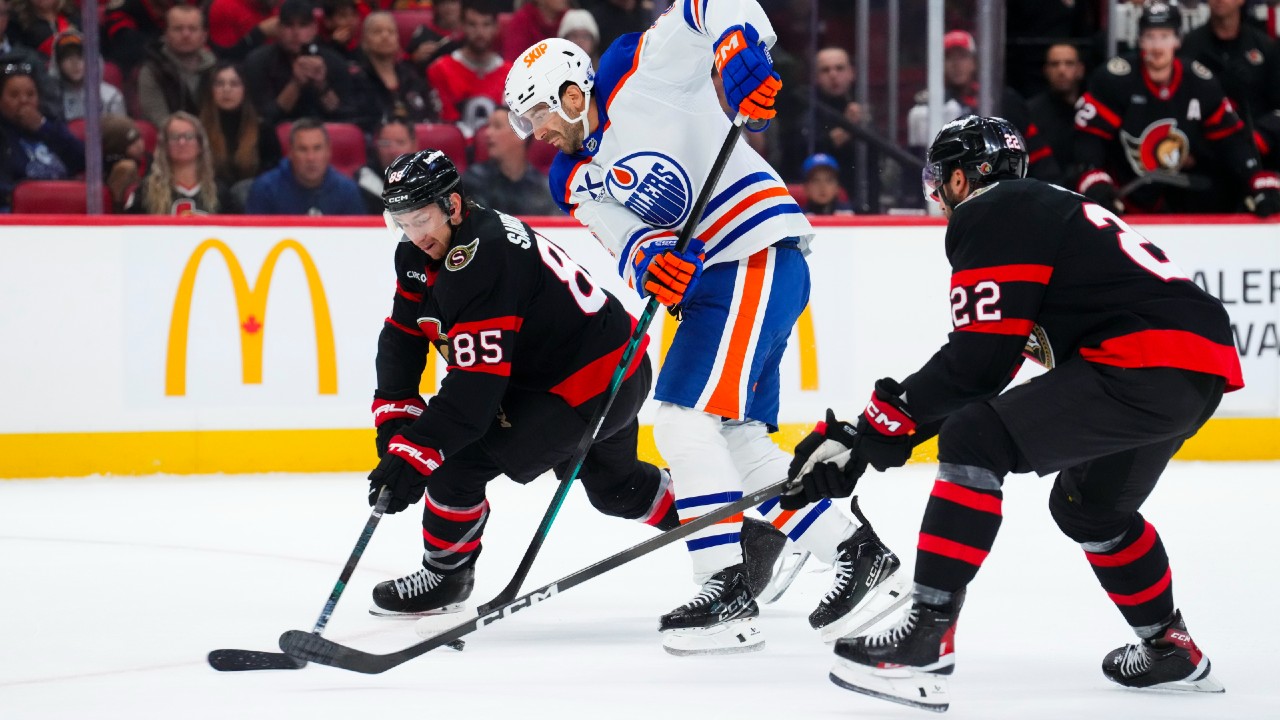 Senators fall to Oilers in overtime after comeback