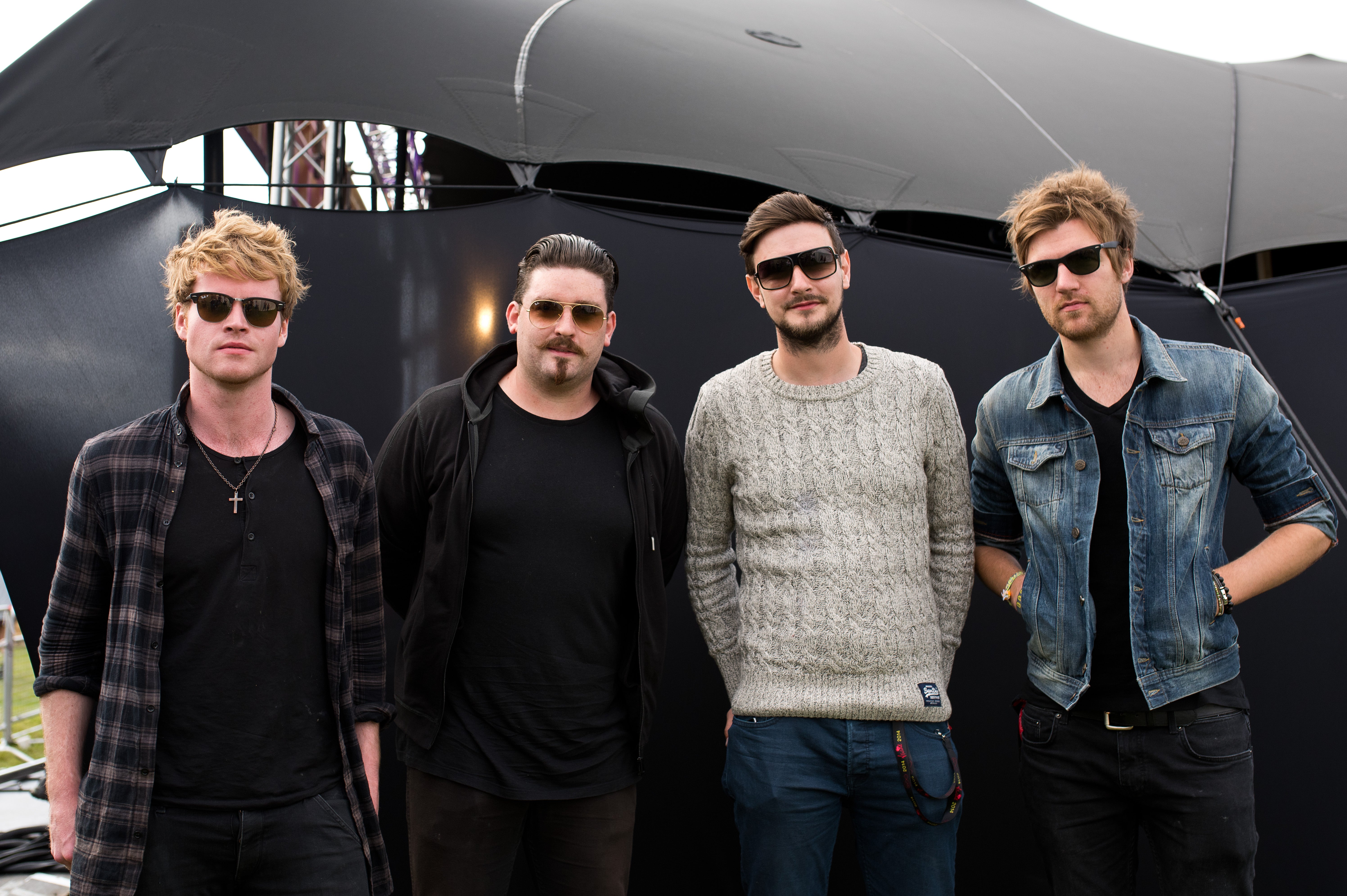 Steve Garrigan, Jason Boland, Vinny May and Mark Prendergast of Kodaline photographed in 2014