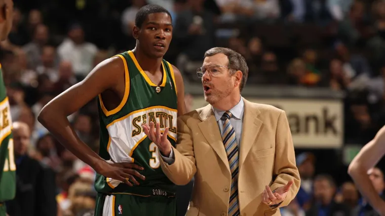 Kevin Durant, P.J. Carlesimo