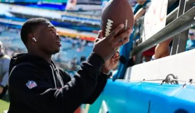 Travis Hunter on his first NFL touchdown, and the special person getting the ball image