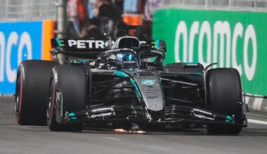 George Russell on pole for Singapore Grand Prix as Verstappen beats McLarens