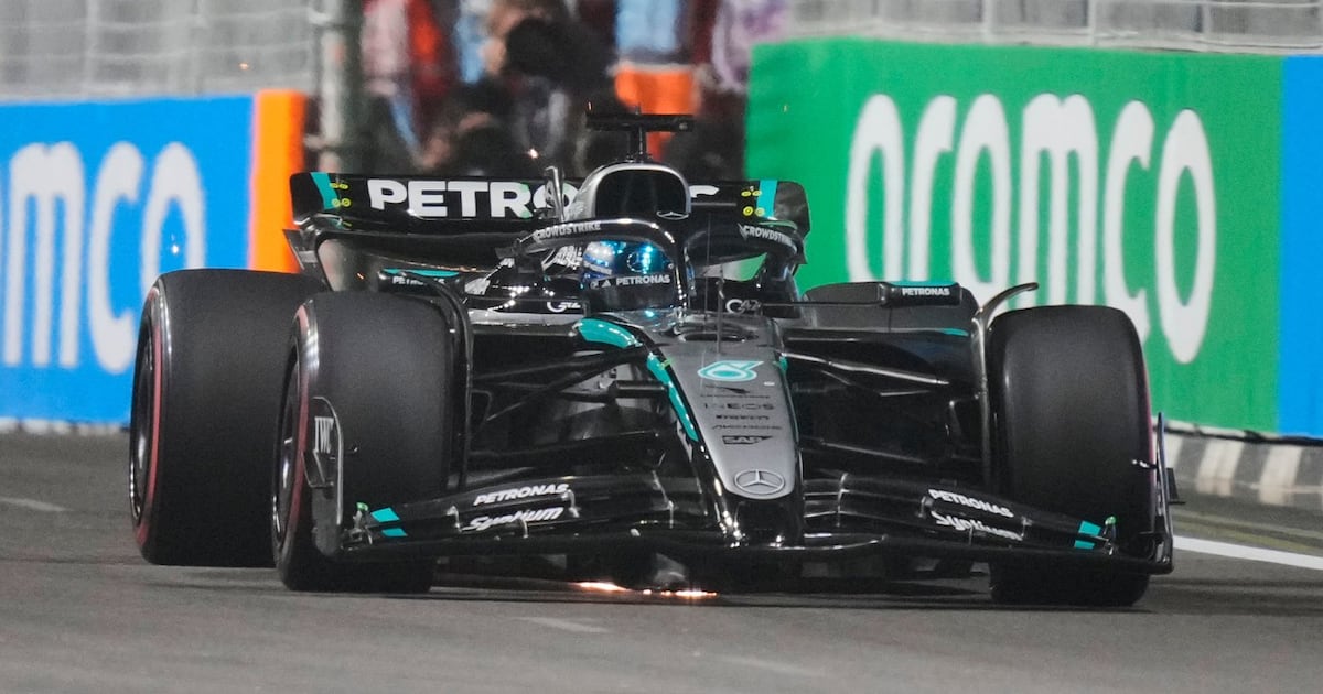 George Russell on pole for Singapore Grand Prix as Verstappen beats McLarens