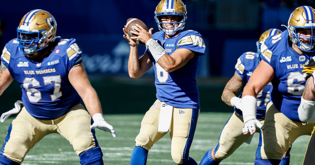 Winnipeg Blue Bombers crossover to face Montreal Alouettes in Eastern semifinal Saturday on TSN