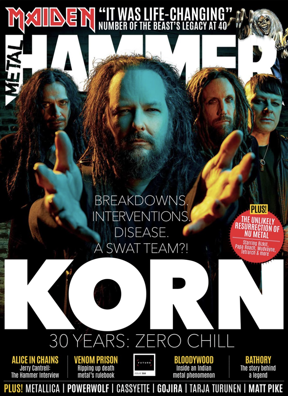 Metal Hammer issue 358 cover, featuring Korn
