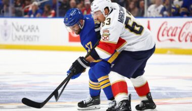 Marchand vandalizes Dahlin's helmet after Panthers-Sabres scuffle