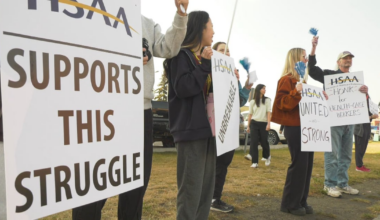 Thousands of health care professionals rally across Alberta, potential strike looms - CTV News