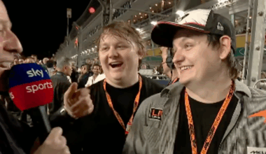 Martin Brundle mistakes Lewis Capaldi for his brother in hilarious F1 grid moment