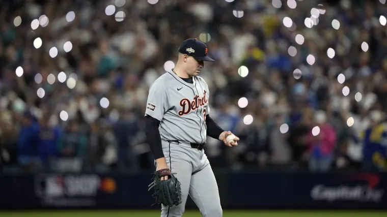 Only three pitchers in MLB history have struck out more batters through five postseason starts than Tigers' Tarik Skubal image