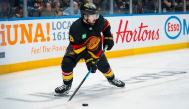 Canucks’ Garland being evaluated after exiting vs. Rangers