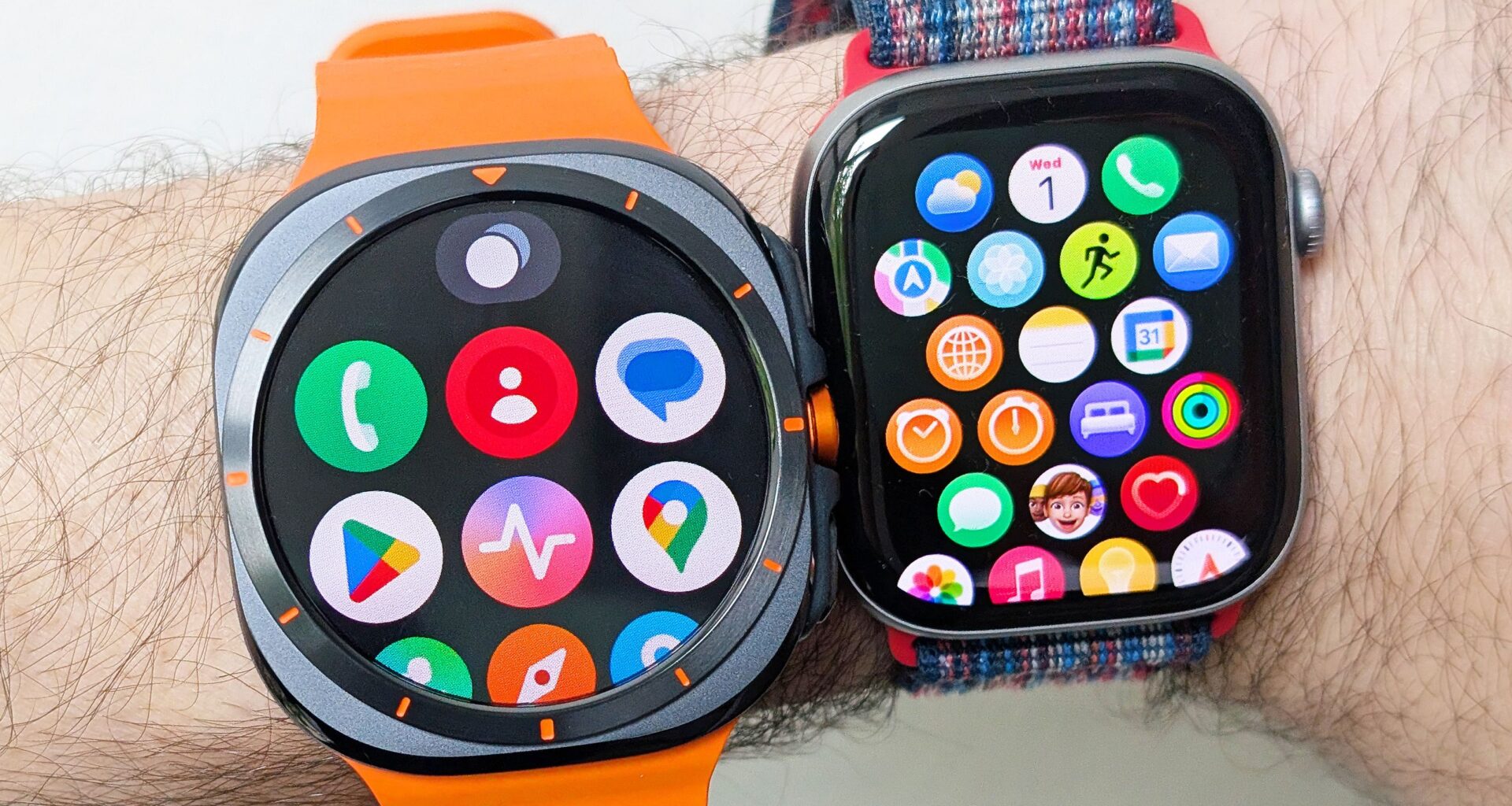 I walked 5,000 steps with the Apple Watch 11 vs Samsung Galaxy Watch Ultra — and there's a clear winner