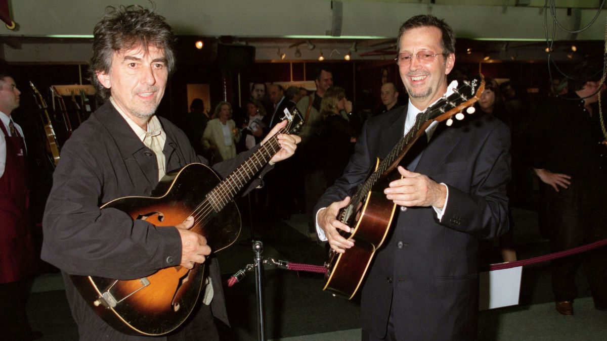 George Harrison and Eric Clapton