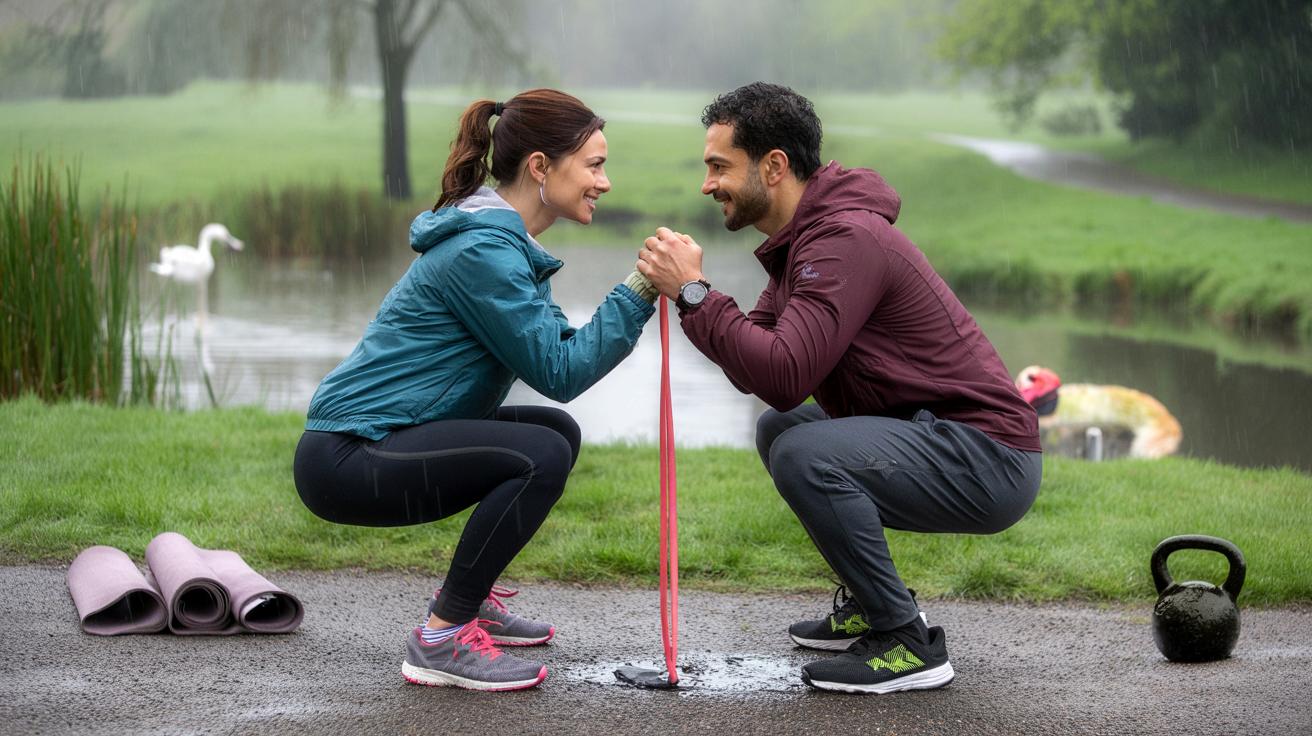 A couple shares how outdoor partner workouts boosted both their fitness and their relationship